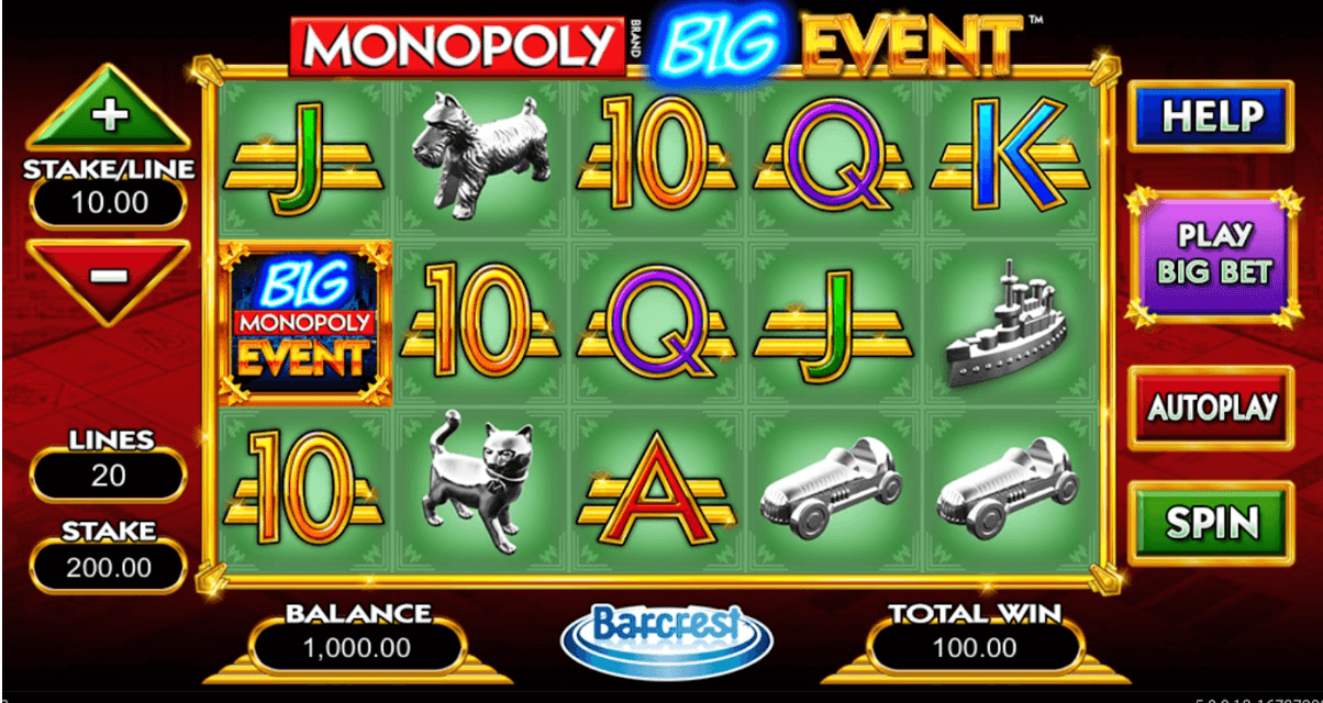Monopoly Big Event - Barcrest 