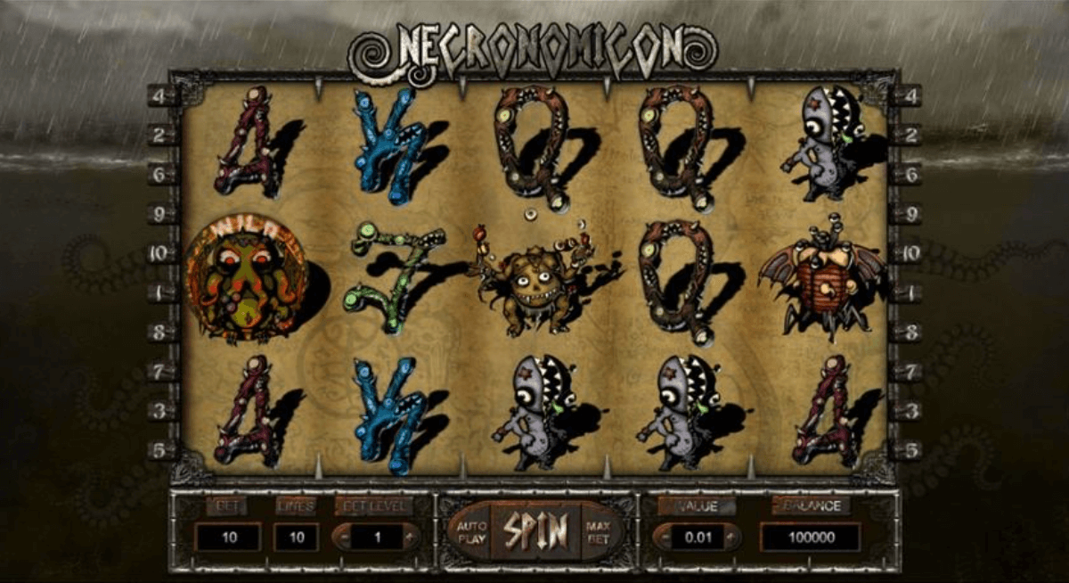 Online slot machine Necronomicon by Thunderspin